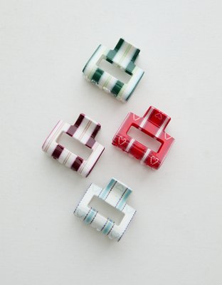 Aerie Square Hair Clip 4-Pack