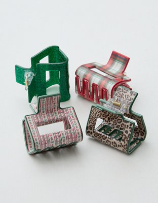 Aerie Square Hair Clip 4-Pack