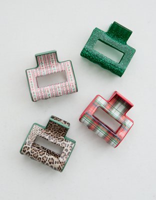 Lot de quatre pinces à cheveux carrées Aerie