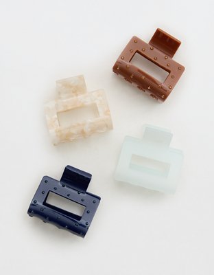 Aerie Square Hair Clip 4-Pack