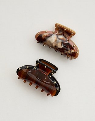 Aerie Beaded Torte Claw Clip 2-Pack