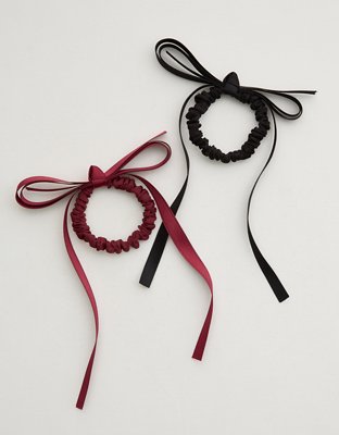 Aerie Organze Scrunchie Bow 2-Pack