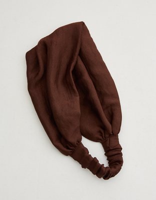 Aerie Satin Scrunched Headband
