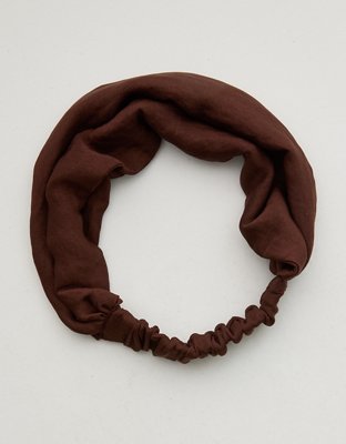 Aerie Satin Scrunched Headband