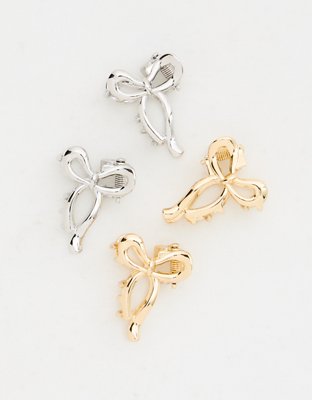 Aerie Mini Metal Bow Clip 4-Pack