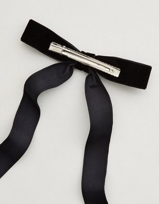 Aerie Velvet Bow Clip