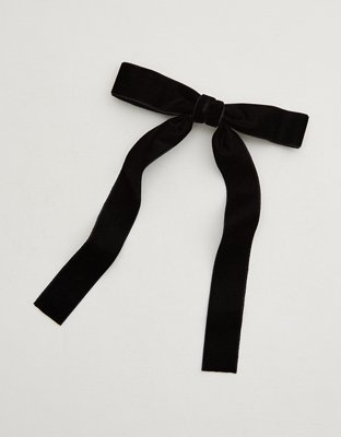 Aerie Velvet Bow Clip