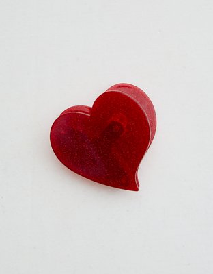 Aerie Heart Resin Claw Clip