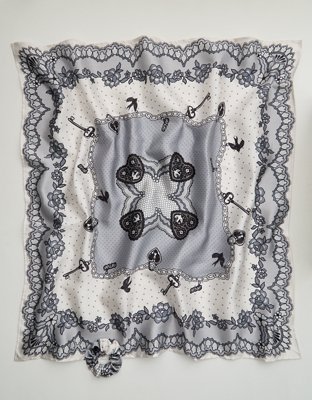 Aerie Satin Headscarf and Scrunchie