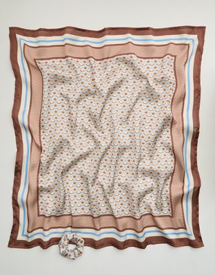 Aerie Satin Headscarf and Scrunchie