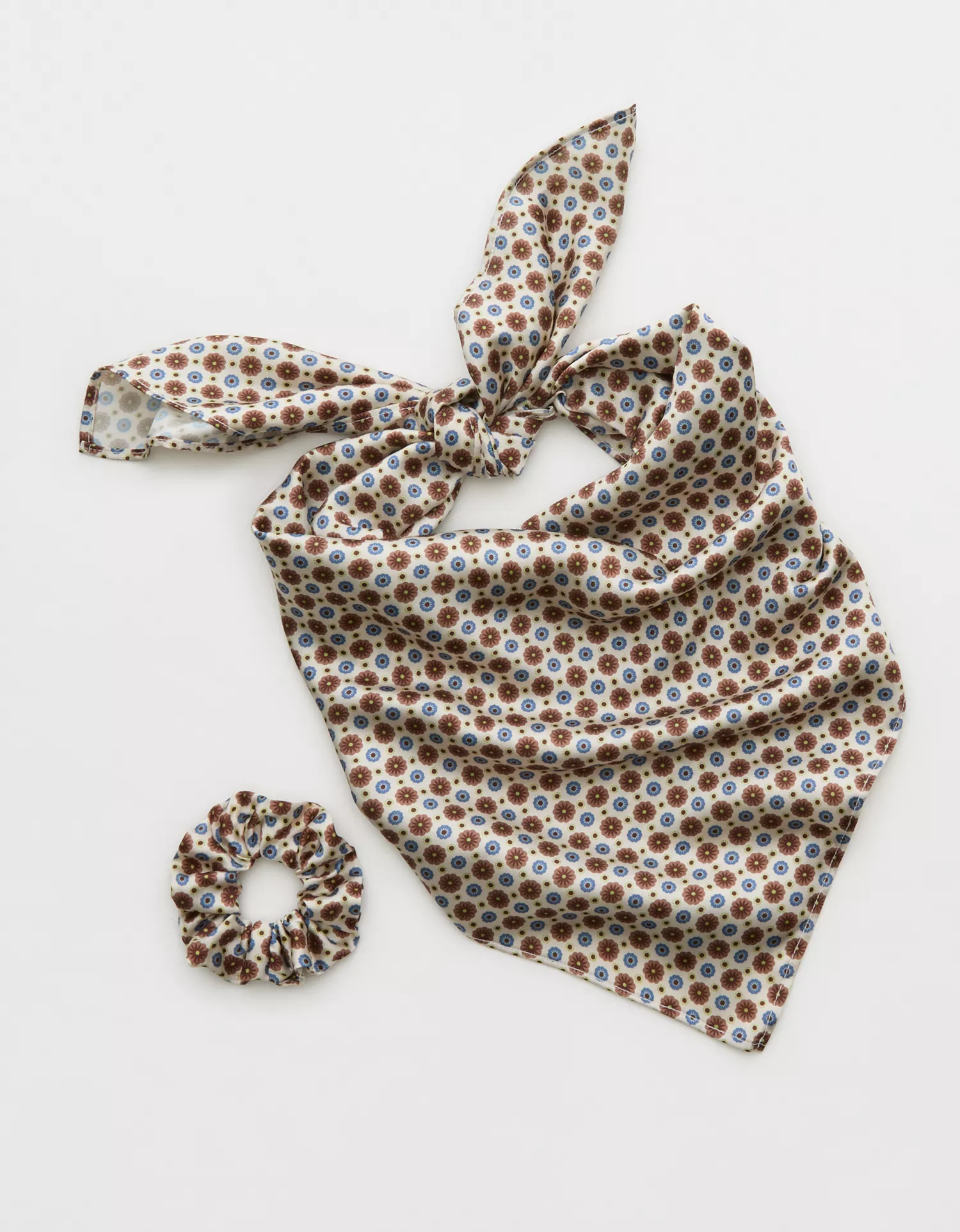 Aerie Satin Headscarf and Scrunchie