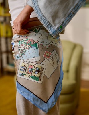 Aerie Satin Headscarf and Scrunchie