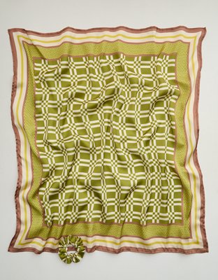 Aerie Satin Headscarf and Scrunchie