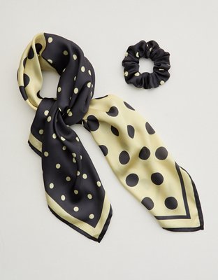 Aerie Satin Headscarf and Scrunchie