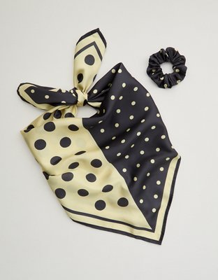 Aerie Satin Headscarf and Scrunchie