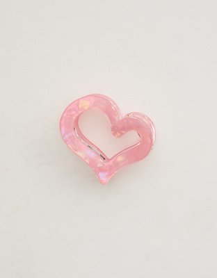 Aerie Jumbo Heart Cutout Clip