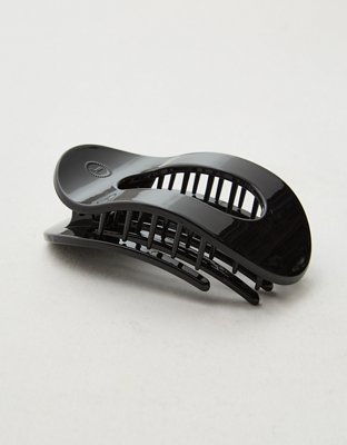 Teleties Tortoise Medium Unbreakable Flat Round Hair Clip
