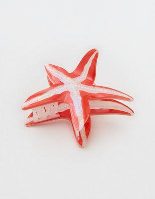 Женские аксессуары для волос Aerie Starfish Hair Clip, цвет: Оранжевый — фото 2