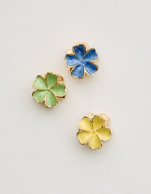 Aerie Mini Metal Flower Clip 3-Pack