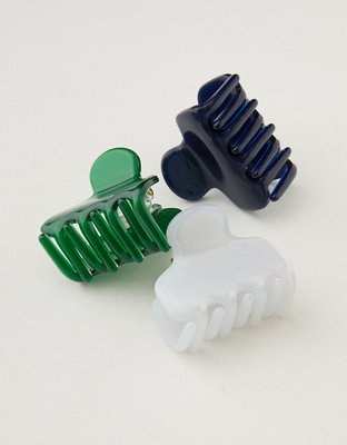 Aerie Jelly Medium Hair Clip 3-Pack
