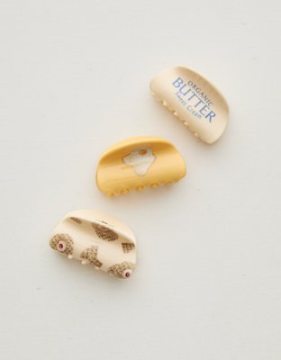 Женские аксессуары для волос Aerie Icon Hair Clip 3-Pack, цвет: Разноцветный