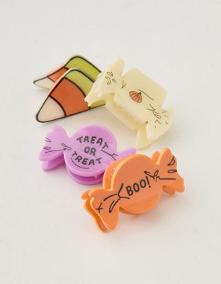 Женские аксессуары для волос Aerie Halloween Mini Hair Clip Pack, цвет: Разноцветный