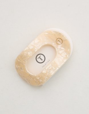 Teleties Large Flat Round Hair Clip