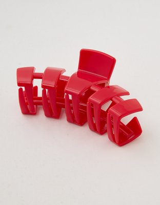 Teleties Large Red Claw Clip
