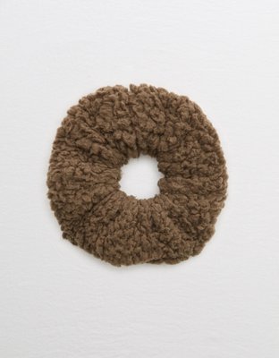 Aerie Fuzzy Sherpa Scrunchie