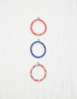 Женские аксессуары для волос Aerie Teleties Red White And Blue Small Hair Ties 3-Pack — фото 2