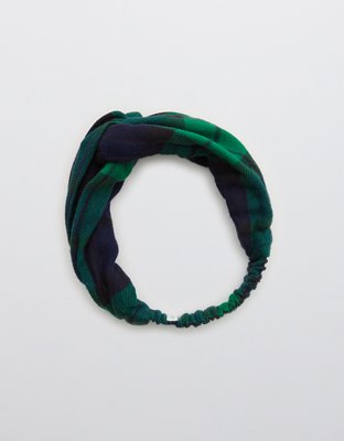 Aerie Flannel Twist Headband