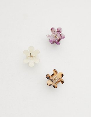 Aerie Mini Flower Hair Clip 3-Pack