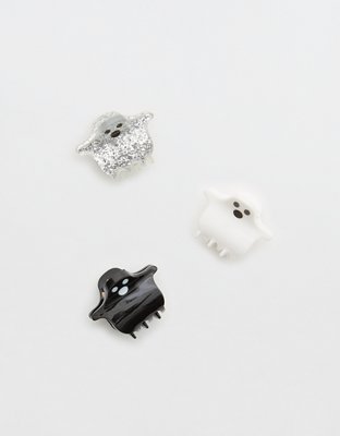 Mini Ghost Hair Clip 3-Pack