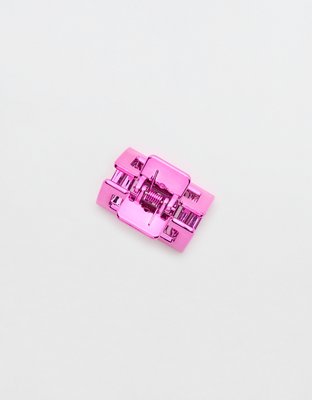 Aerie Pink Chrome Claw Clip