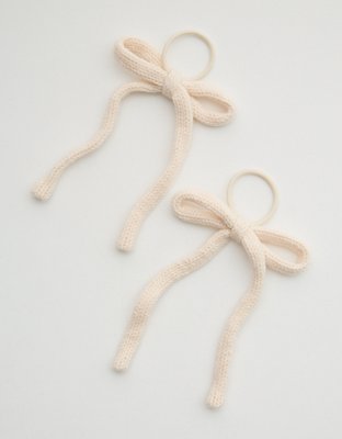 Aerie Fuzzy Hair Bow 2-Pack — фото 2