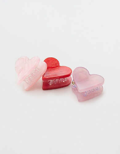 Aerie Mini Heart Clip 2-Pack