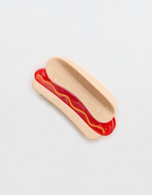 Jenny Lemons Hot Dog Hair Claw Clip