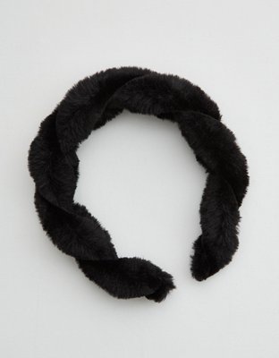 Aerie Twist Faux Fur Headband