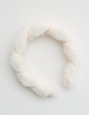 Aerie Twist Faux Fur Headband