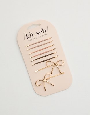 Aerie Kitsch Metal Enamel CLoud & Bow Bobby Pins 8-Piece Set — фото 3