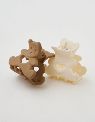 Aerie Teddy Bear Clip 2-Pack