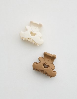 Aerie Teddy Bear Clip 2-Pack