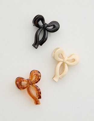 Aerie Mini Bow Clip 3-Pack — фото 2
