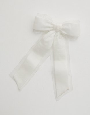 Aerie Organza Trim Velvet Bow Barrete