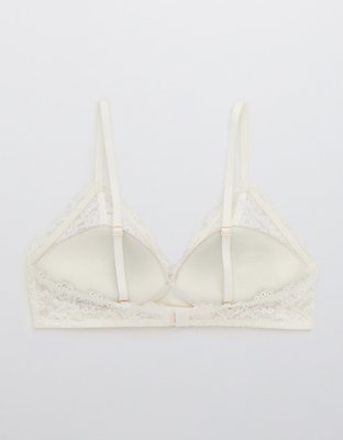 Aerie Real Power Wireless Push Up Eyelash Lace Bra