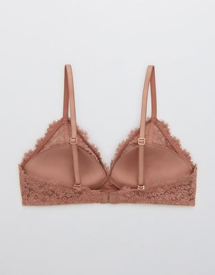 Aerie Real Power Wireless Push Up Eyelash Lace Bra