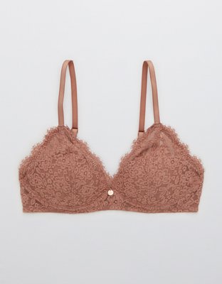 Aerie Real Power Wireless Push Up Eyelash Lace Bra