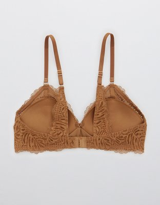 Aerie Real Power Wireless Push Up Be Free Lace Bra