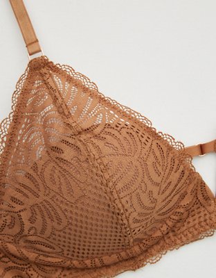Aerie Real Power Wireless Push Up Be Free Lace Bra