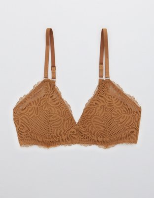 Aerie Real Power Wireless Push Up Be Free Lace Bra